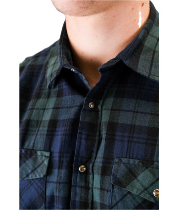 CHEMISE À CARREAUX SHILTON KAKI