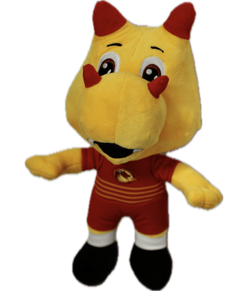 MASCOTTE JAUNE PELUCHE