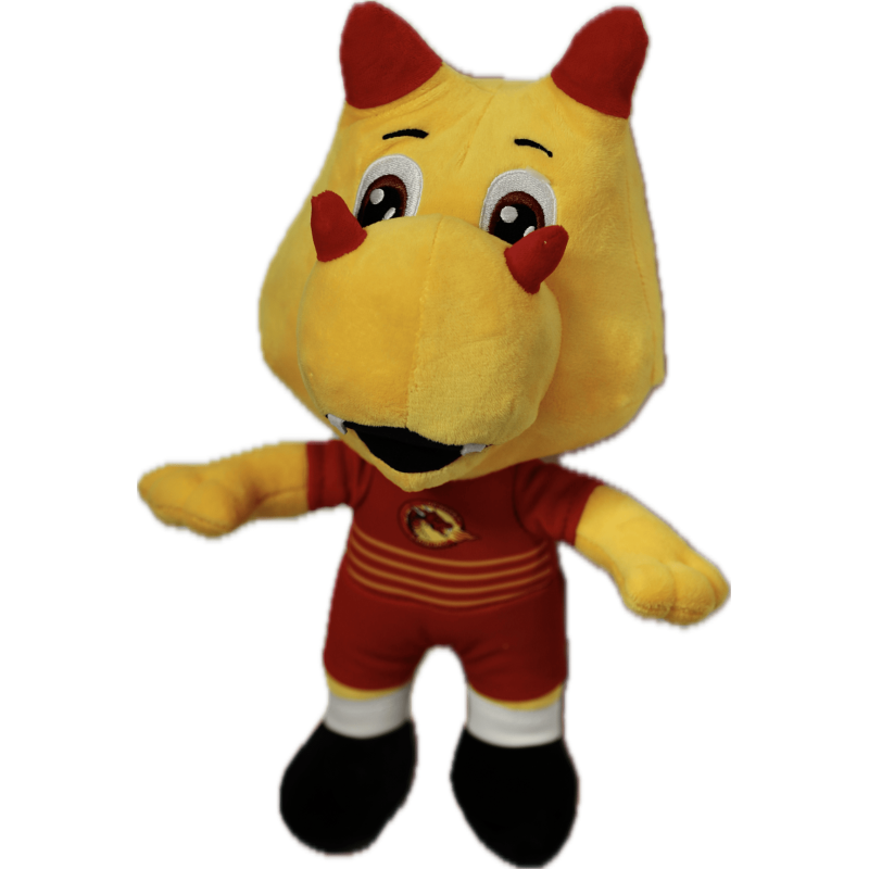 MASCOTTE JAUNE PELUCHE