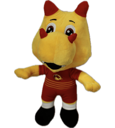 MASCOTTE JAUNE PELUCHE