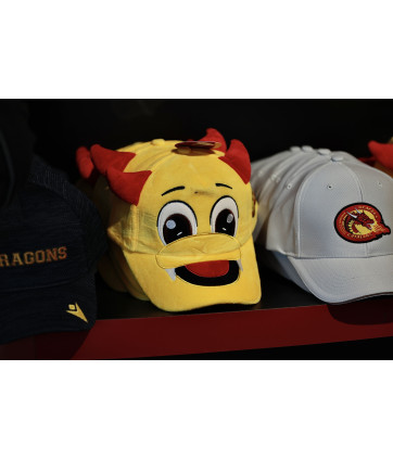 CASQUETTE PELUCHE DRAGONS JAUNE