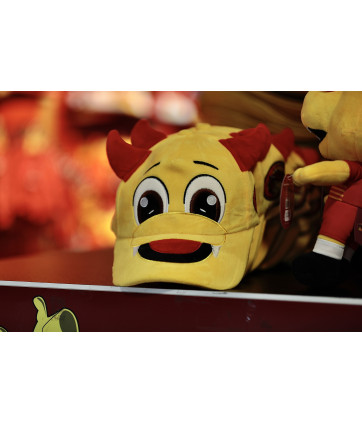 CASQUETTE PELUCHE DRAGONS JAUNE