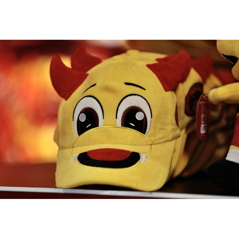 CASQUETTE PELUCHE DRAGONS JAUNE