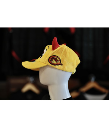 CASQUETTE PELUCHE DRAGONS JAUNE