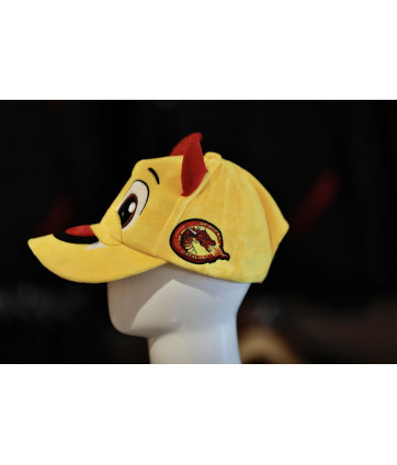 CASQUETTE PELUCHE DRAGONS JAUNE
